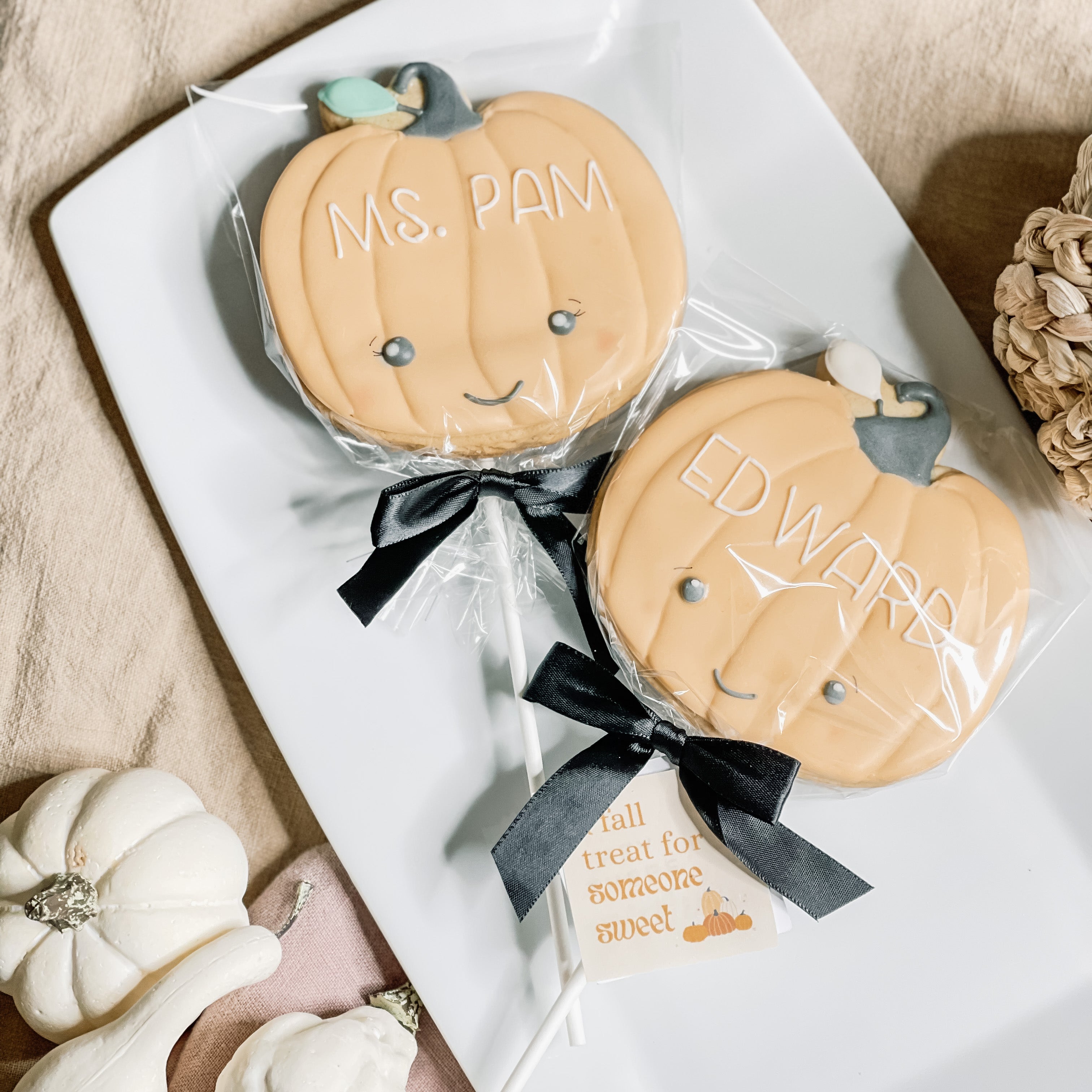 "Cute Pumpkin" Personalized Cookie Pop