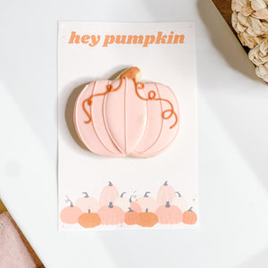 "Hey Pumpkin" Cookie Card